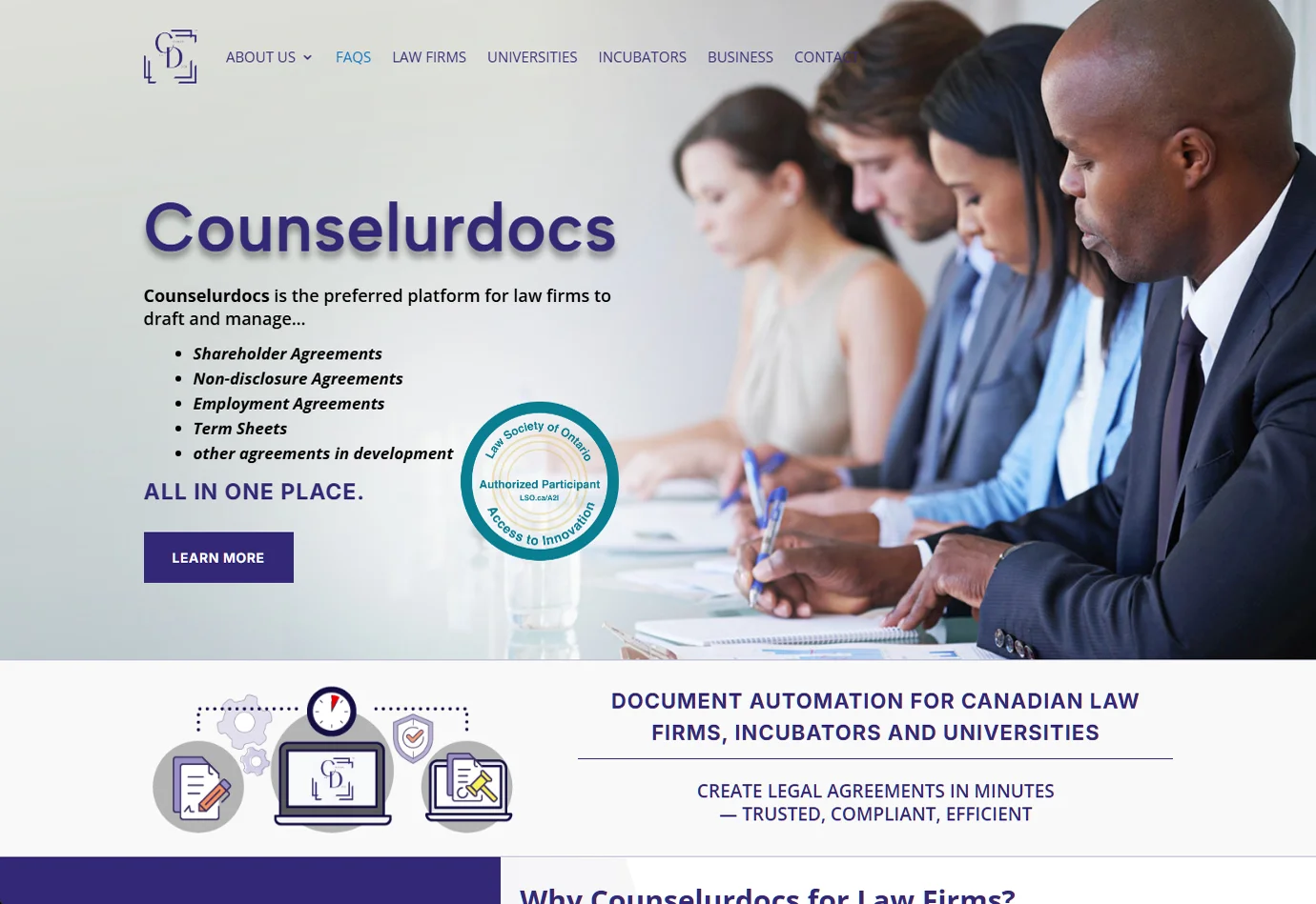 CounselUr Docs website